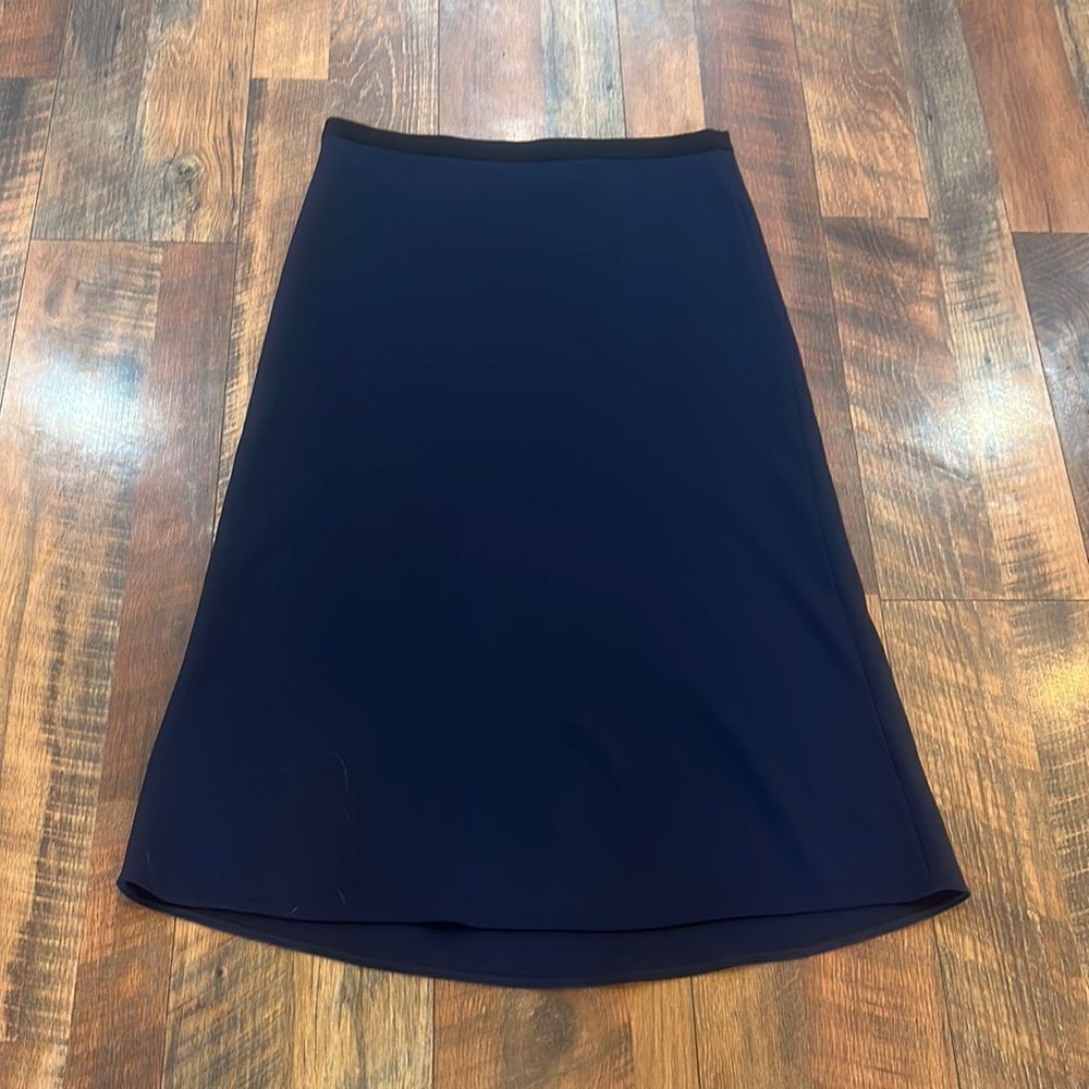 Vince Navy A-Line Skirt